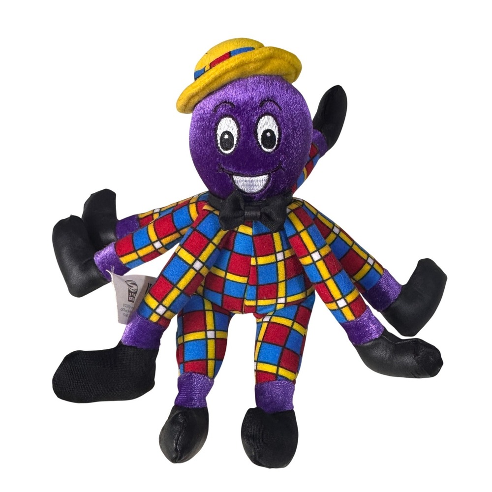 Rare The Wiggles Henry the Octopus Plush 2003 Spin Master Vintage Plaid Suit Toy
